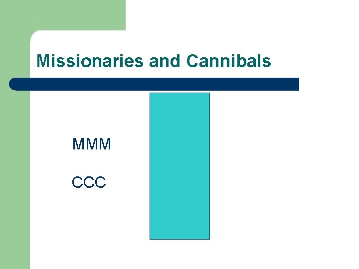 Missionaries and Cannibals MMM CCC 