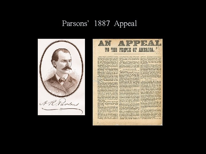 Parsons’ 1887 Appeal 