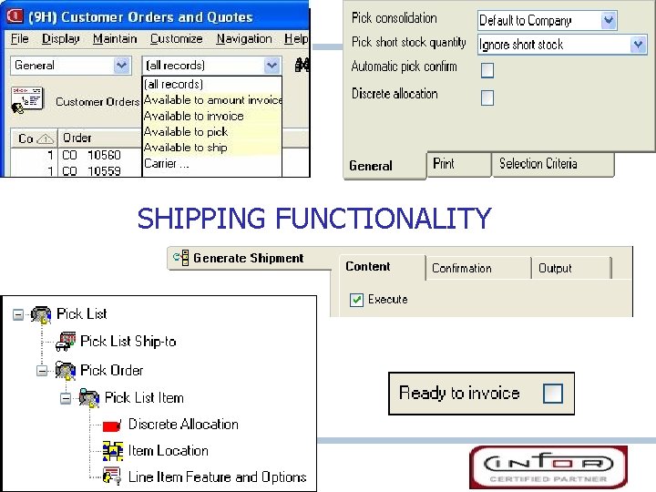 SHIPPING FUNCTIONALITY 