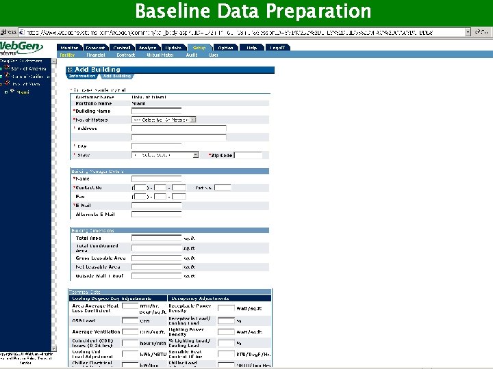 Baseline Data Preparation 