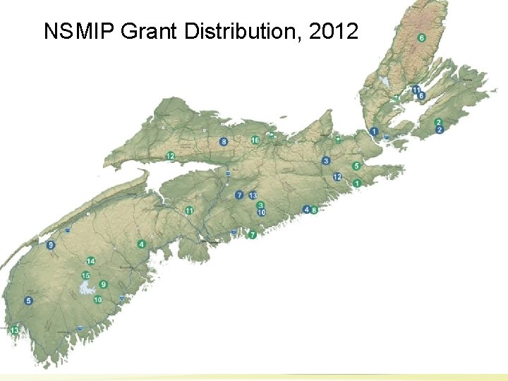 NSMIP Grant Distribution, 2012 Natural Resources 