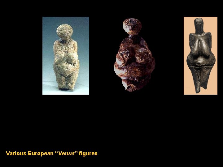 Various European “Venus” figures 