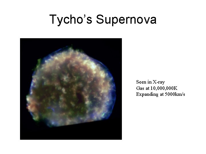 Tycho’s Supernova Seen in X-ray Gas at 10, 000 K Expanding at 5000 km/s