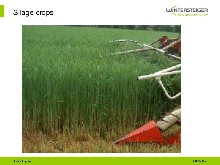 Silage crops Folie / Page 16 SEEDMECH 