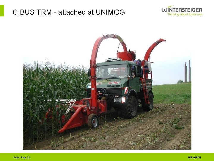 CIBUS TRM - attached at UNIMOG Folie / Page 22 SEEDMECH 