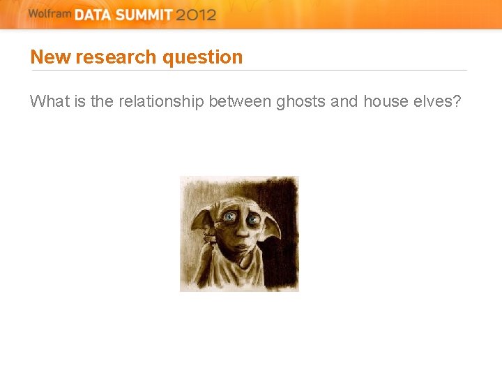 New research question What is the relationship between ghosts and house elves? 