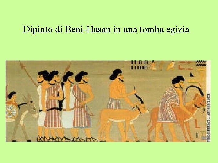 Dipinto di Beni-Hasan in una tomba egizia 