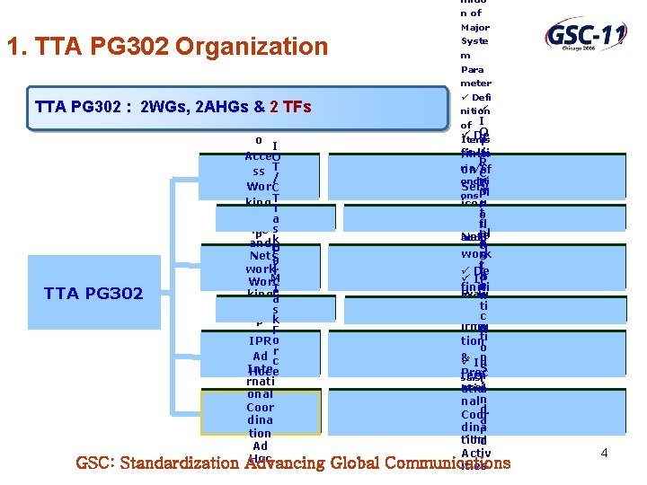 initio n of Major 1. TTA PG 302 Organization Syste m Para meter ü