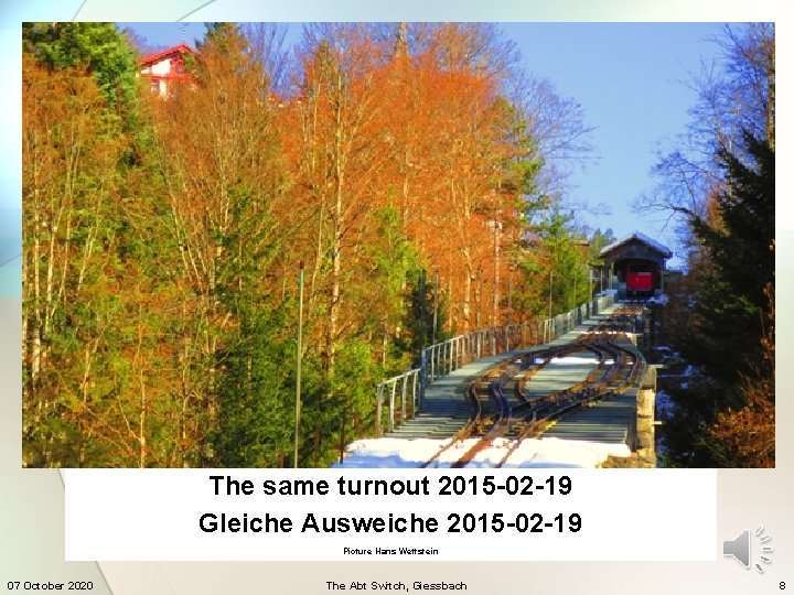 The same turnout 2015 -02 -19 Gleiche Ausweiche 2015 -02 -19 Picture Hans Wettstein