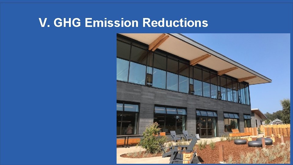 V. GHG Emission Reductions 41 