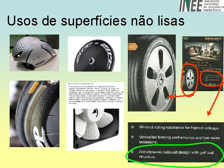 Usos de superfícies não lisas 