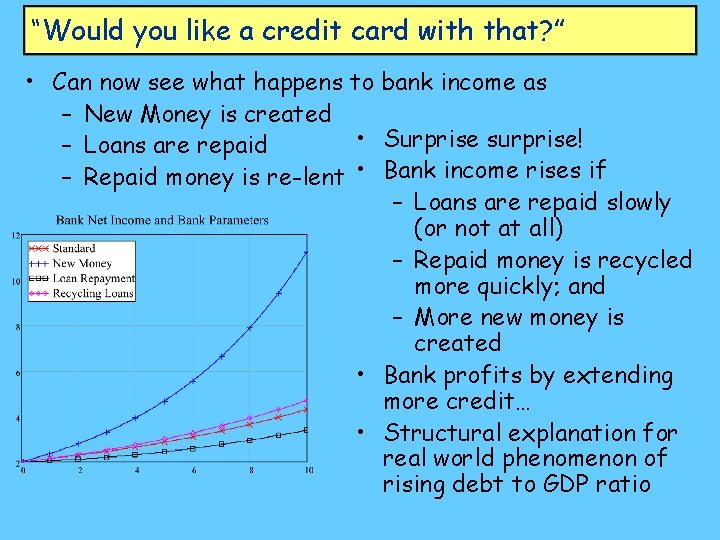 “Would you like a credit card with that? ” • Can now see what