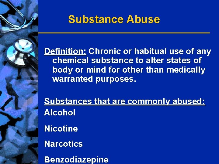 Substance Abuse in Elderly Prof Dr Philip