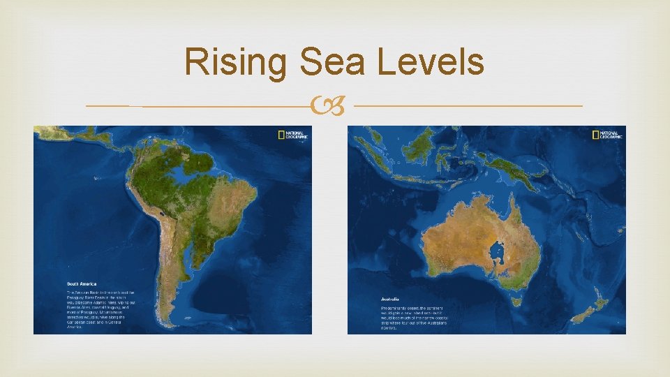 Rising Sea Levels Rising Sea Levels