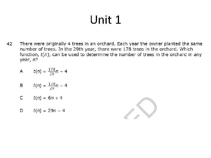 Unit 1 