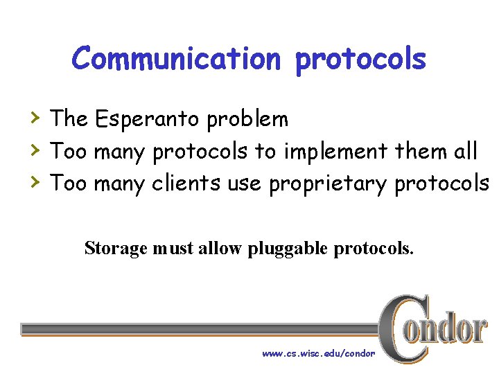 Communication protocols › The Esperanto problem › Too many protocols to implement them all