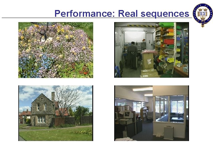 Performance: Real sequences 
