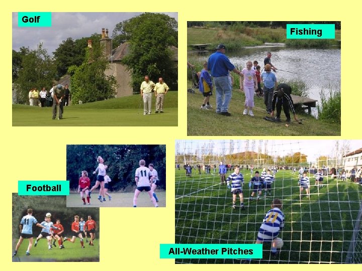 Golf Fishing Football All-Weather Pitches 