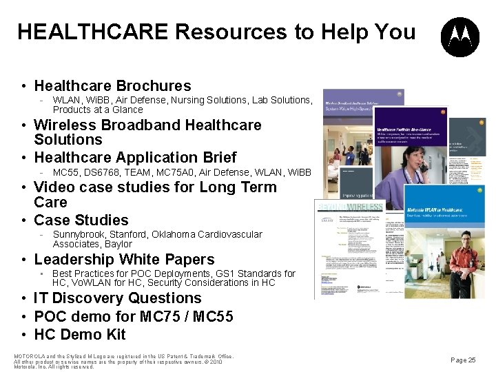 HEALTHCARE Resources to Help You • Healthcare Brochures - WLAN, Wi. BB, Air Defense,