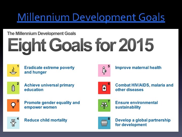 Millennium Development Goals 