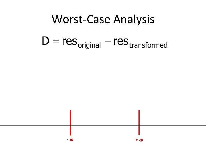 Worst-Case Analysis - + 