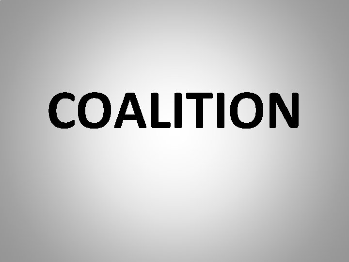 COALITION 