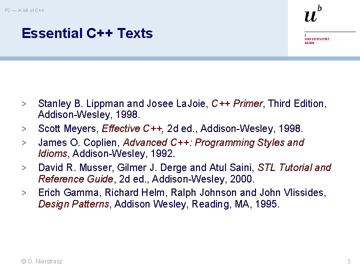 P 2 — A bit of C++ Essential C++ Texts > > > Stanley P 2 — A bit of C++ Essential C++ Texts > > > Stanley