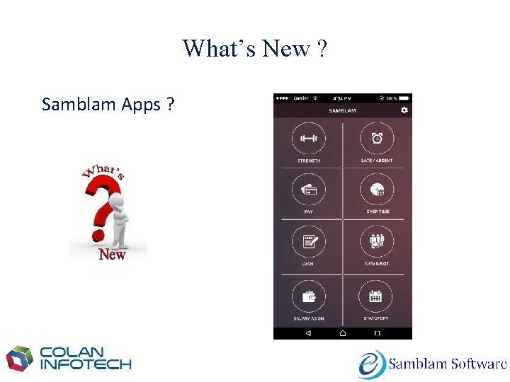 What’s New ? Samblam Apps ? 