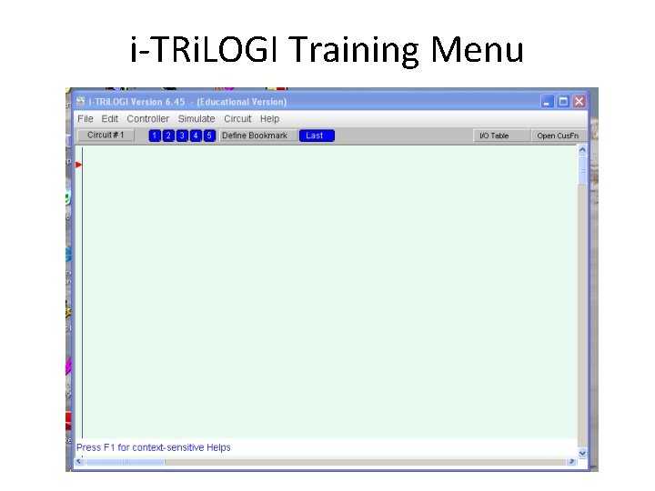 i-TRi. LOGI Training Menu 