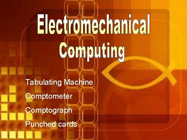 Tabulating Machine Comptometer Comptograph Punched cards 