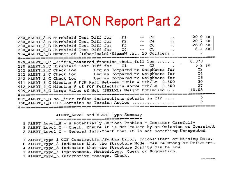 PLATON Report Part 2 