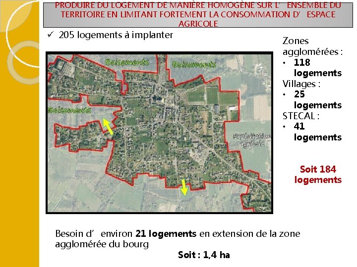 PRODUIRE DU LOGEMENT DE MANIÈRE HOMOGÈNE SUR L’ENSEMBLE DU TERRITOIRE EN LIMITANT FORTEMENT LA