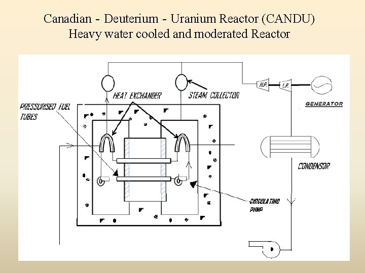 Canadian‐Deuterium‐Uranium Reactor (CANDU) Heavy water cooled and moderated Reactor 