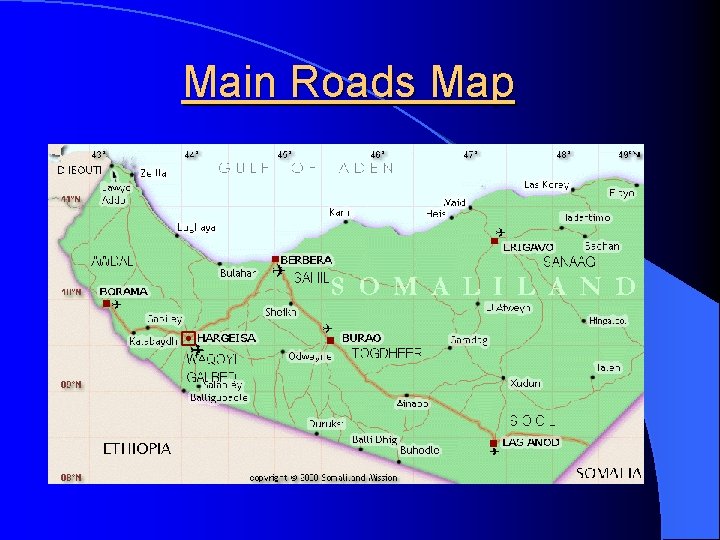 Main Roads Map 