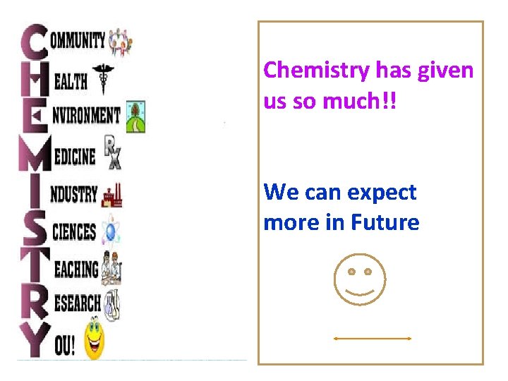 Chemistry has given us so much!! We can expect more in Future 