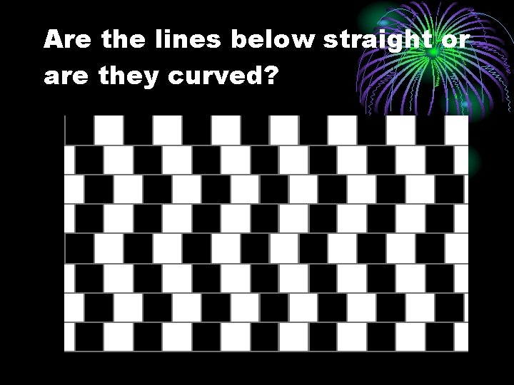 Are the lines below straight or are they curved? 