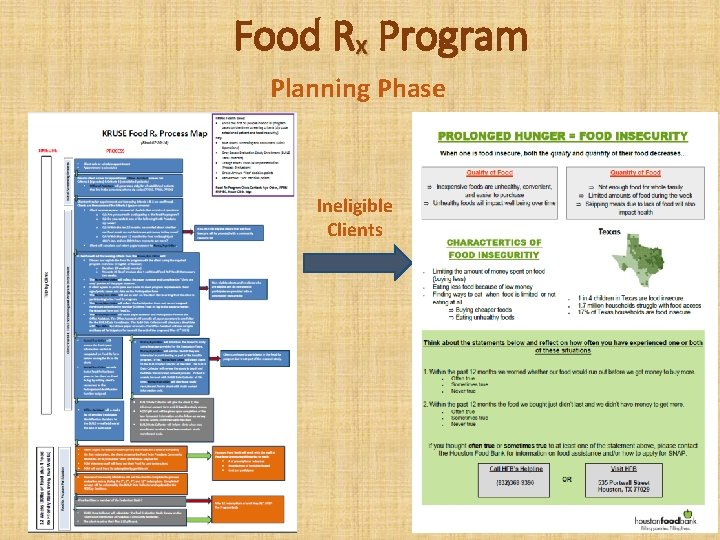 Food Rx Program Planning Phase Ineligible Clients 