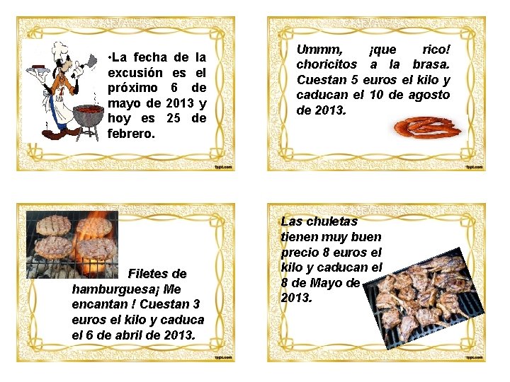  • La fecha de la excusión es el próximo 6 de mayo de