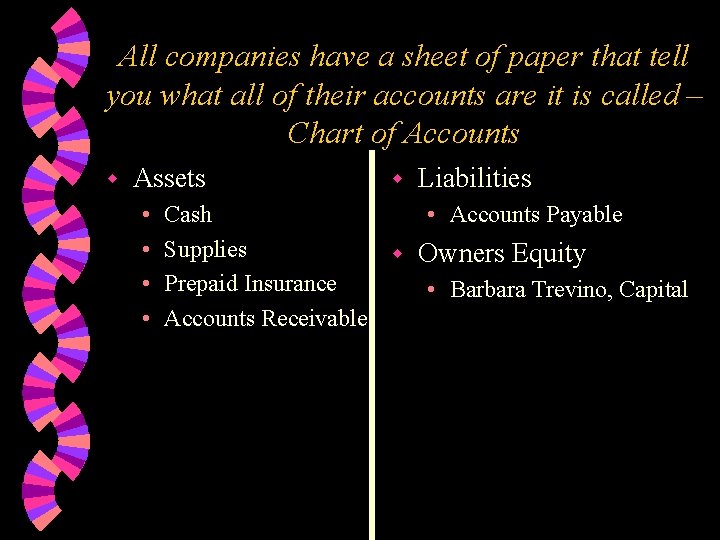 All companies have a sheet of paper that tell you what all of their