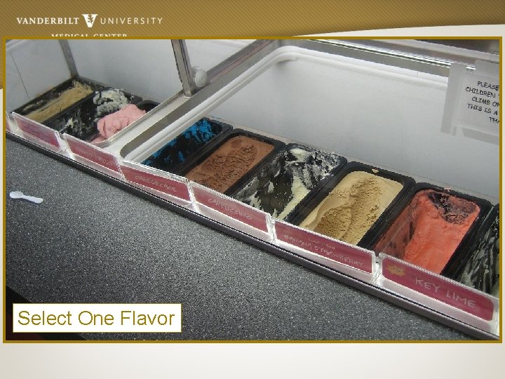 Select One Flavor 
