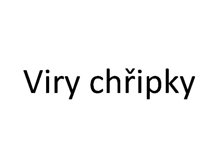 Viry chřipky 