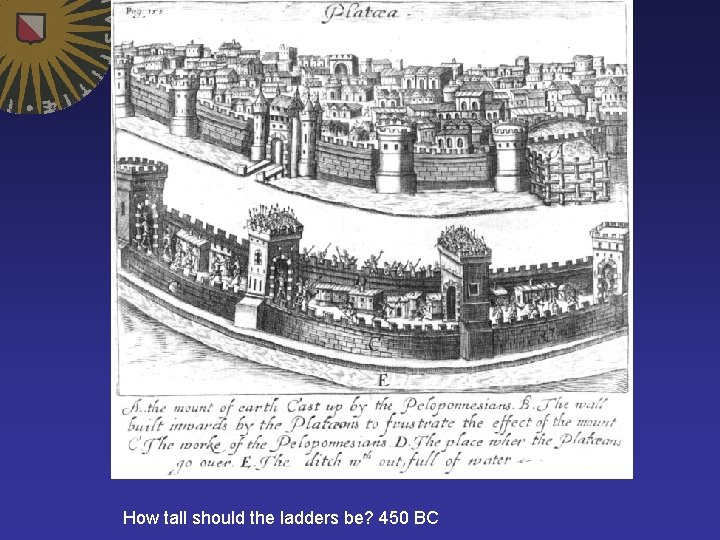 How tall should the ladders be? 450 BC 