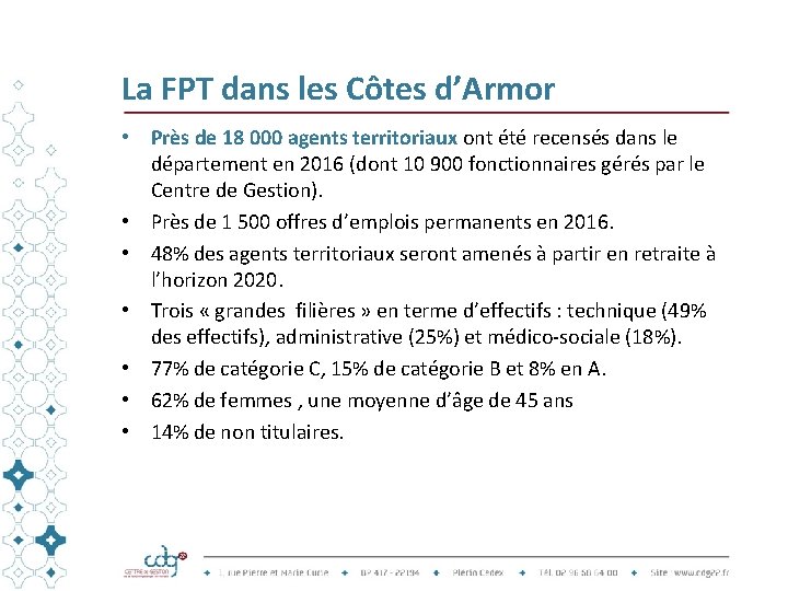 La FPT dans les Côtes d’Armor • Près de 18 000 agents territoriaux ont