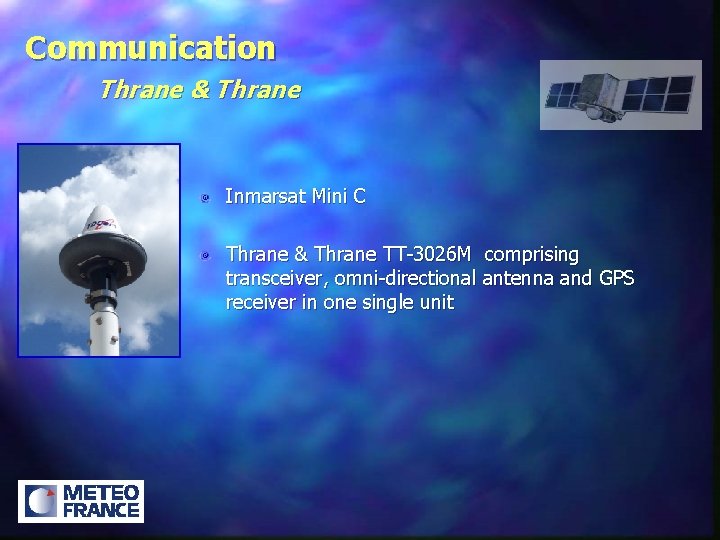 Communication Thrane & Thrane Inmarsat Mini C Thrane & Thrane TT-3026 M comprising transceiver,