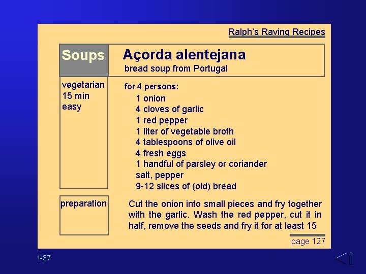 Ralph’s Raving Recipes Soups Açorda alentejana bread soup from Portugal vegetarian 15 min easy