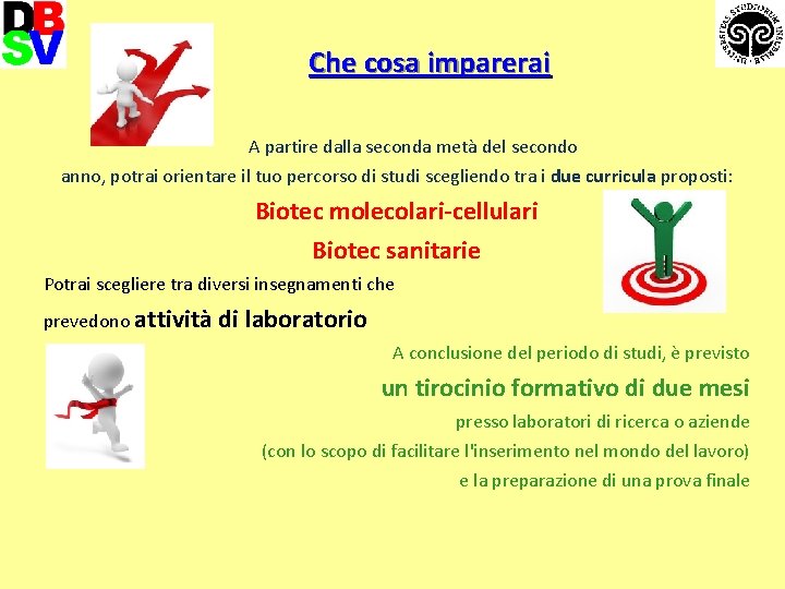 Che cosa imparerai A partire dalla seconda metà del secondo anno, potrai orientare il