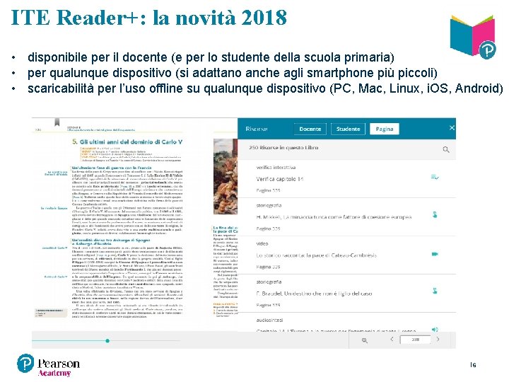 ITE Reader+: la novità 2018 • disponibile per il docente (e per lo studente
