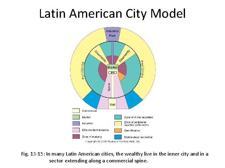 Latin American City Model Fig. 13 -15: In many Latin American cities, the wealthy