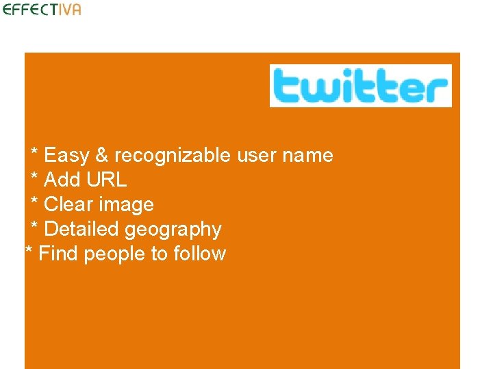 * Easy & recognizable user name * Add URL * Clear image * Detailed