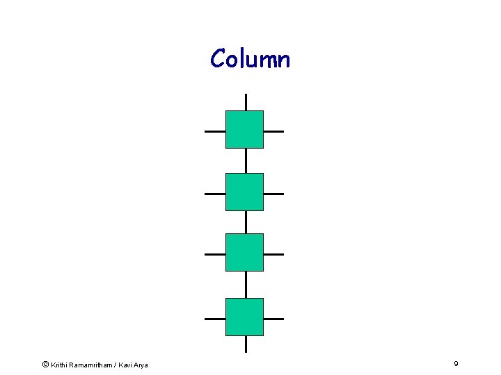 Column © Krithi Ramamritham / Kavi Arya 9 